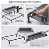 Elevated Dog Bed & Raised Pet Cot with Sturdy Frame