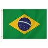 2×3 FT Brazil Flag,Medium 60×90 CM Brazilian Outdoor Banner,100D Decor,Doube
