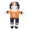 Zubels Baby Boys’ Hand-Knit Football Player Plush Toy, All-Natural Fibers,