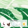 Arquiel Tropical Palm Leaf Tablecloth Waterproof, Summer Green Plants Rectangle