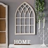 Sintosin Rustic Arched Window Frame 20 x 32 Inch, Hanging