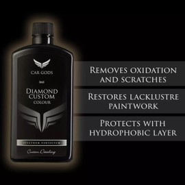 Car Gods Iris Custom Color Black 3-in-1 Polish Wax Color Restorer & Scratch Remover, 16 Colors Available, 17 Fl Oz