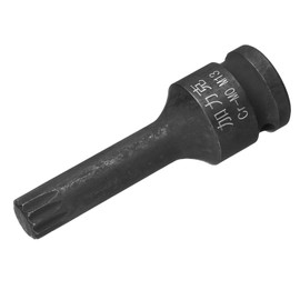 QUARKZMAN 1/2 Inch Drive x M13 (13 mm) Impact Triple Square Spline Bit Socket, Metric 3 Inch Length, CR-MO Steel Use with Impact Drivers or Hand Ratchets