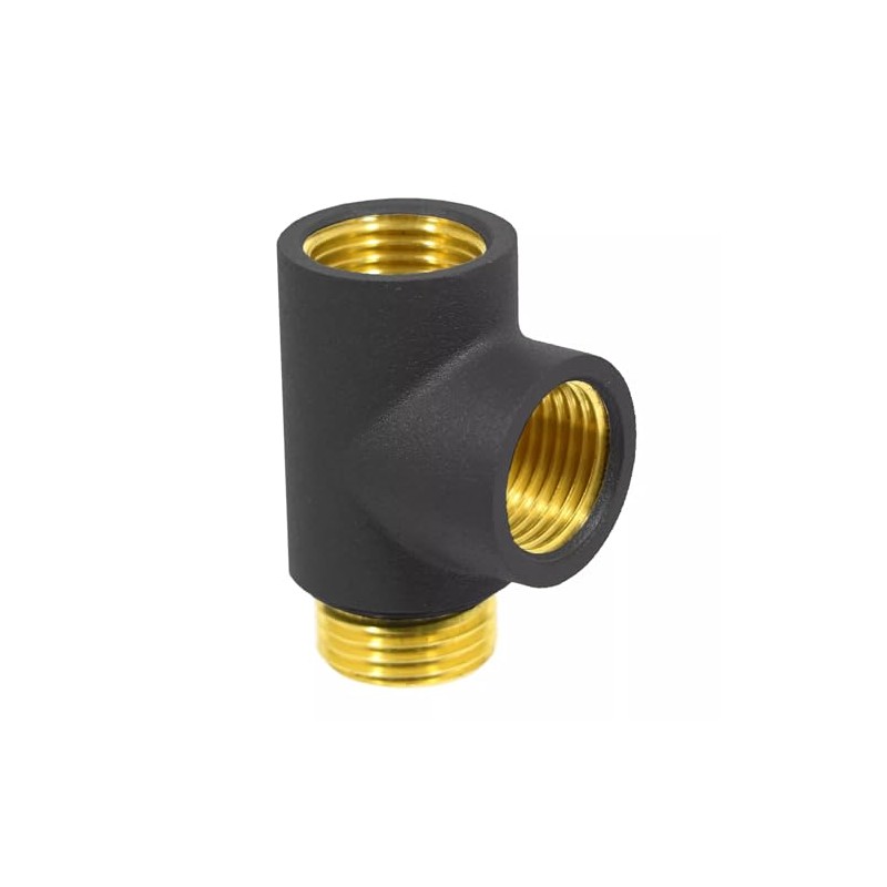 Team Controls Dual Fuel T-Piece 1/2" Tee for Towel Rail