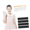 WOONEKY Headwear Supply 100pcs Rubber End Caps for Hair Band