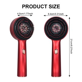 Colexy Electric Head Massager, 3-in-1 Scalp Massage Brush with Head Massage Brush, Hair Oil Applicator, 3 Modes for Head Scalp Massage, Hair Care, SPA, Relaxation, 360° Hair Scalp Care