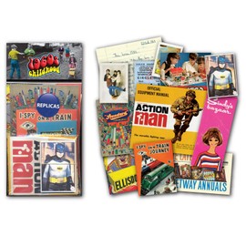 Sweet and Nostalgic 1960s Childhood Memorabilia Gift Pack with over 20 pieces of Replica Artwork