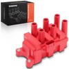 A-Premium (Red) Engine Ignition Coil Pack Compatible with Ford F-150,