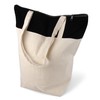 Stylish Spacious Tote Bag with Zip Cotton Bag Fabric Bag