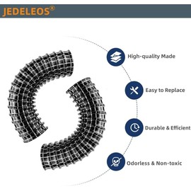 JEDELEOS Lower Hose Replacement for Shark Rocket HV300 HV302 HV320 HV321 HV322 Upright Vacuum Cleaner Series, 6" x 1.25" Lower Nozzle Hose