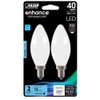Feit Electric LED B11 40W Equiv, 300 Lumens, Filament Frost