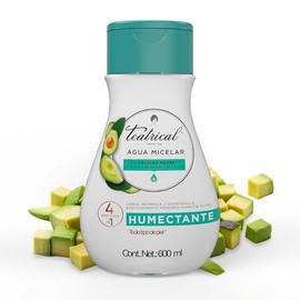 TEATRICAL Agua Micelar con Células Madre de Aguacate, Elimina impurezas, desmaquilla, manteniene la humectación y suavidad de la piel, Botella con 600ml