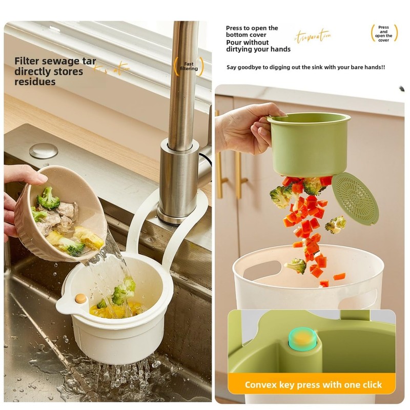 Anpyxun 2025 New Faucet Hanging Strainer & Kitchen Drain Storage