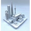 Seoul 3D City Famous Building Model Statue Souvenir Decoration for