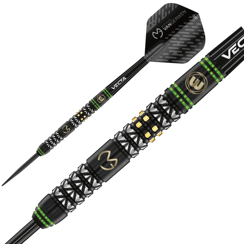 WINMAU Michael Van Gerwen MvG Vantage Tungsten Steeltip Darts Set