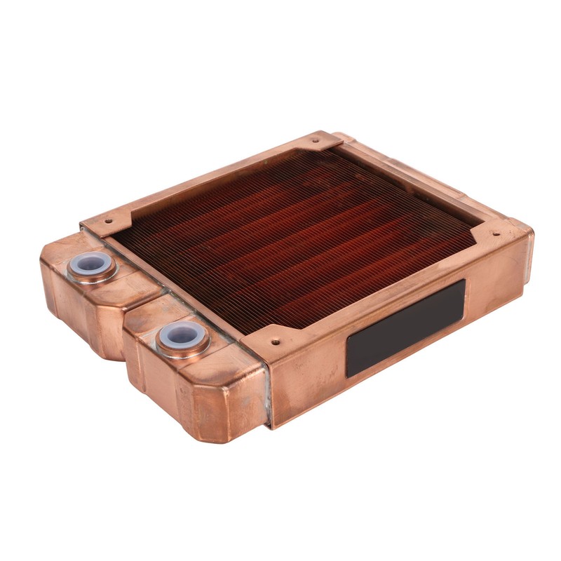 Water Cooling Radiator Red Copper 7mm Round Pipe G1/4 Thread
