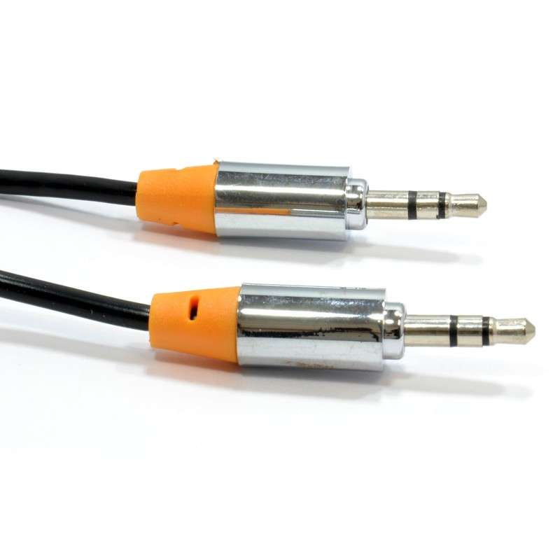 kenable PRO METAL Orange 3.5mm Jack Male to Male Stereo