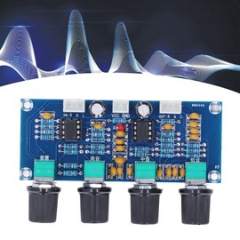 Módulo de Preamplificador de Audio, Módulo de Preamplificador NE5532 DC 12V a 24V Placa de Preamplificador de Audio Digital Placa de Tono de Preamplificador, Receptores Y Amplificadores