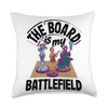 Classic Board Game Night Enthusiast Group Gathering Throw Pillow