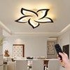 JAYMP 25.6" Flower Shaped Ceiling Light Dimmable Modern Ceiling Lamp