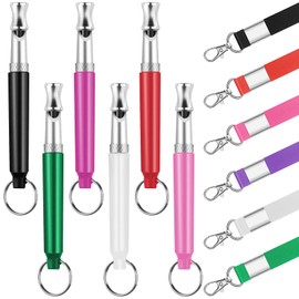 SUBANG 6 Pack Dog Whistle with Lanyard Stop Neighbors Dog from Barking Adjustable Ultrasonic Silent Dog Whistles Professional Dog Training Whistles for Dog Daily Training
