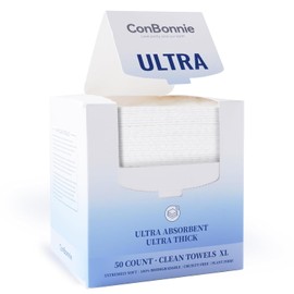 Toallas faciales, toalla facial desechable XL, Ultra Ed., 10 × 12 Toallas faciales de base biológica, toallitas faciales grandes suaves y extra gruesas, toallitas secas desmaquillantes para todo