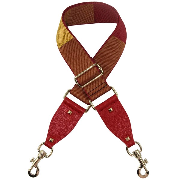 Duwi Wide Purse Strap Multicolor Striped Guitar Style Strap Adjustable