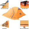 Waterproof 4 Season 2 Person Camping Tent with Footprint,Lightweight Backpacking