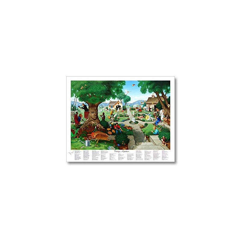 T. E. Breitenbach Things of The Garden - Poster 28x22