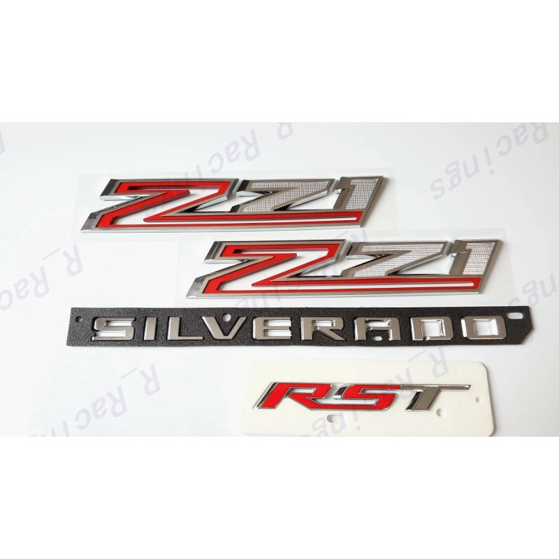 GM Auto Chrome Fender Z71 Rear Tailgate Silverado RST Emblems