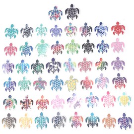 Audiofan Sea Turtle Sticker PVC Weatherproof Waterproof Set of 50 Product Size (Large) 2.1 x 1.8 inches (53 x 46 mm) (Small) 2.4 x 2.0 inches (60 x 51 mm)