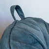 Big Joe Hug Bean Bag Chair, Basalt Blue, Vegan Suede,