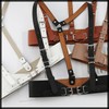 White Fang BT484 Women's Harness, Leather, Suspender Girdle, Chest Strap,