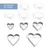 10 Piece Baking Tools, Cookie Cutters, Heart Shaped Cookie Cutters,