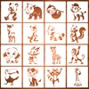 16 Pieces Baby Shower Stencils for Painting Cute Onesie Stencil