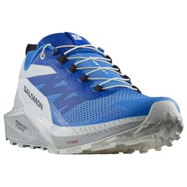 Salomon Sense Ride 5 - Tenis de Senderismo para Hombre, Ibiza Blue/Lapislázul/Blanco, 25