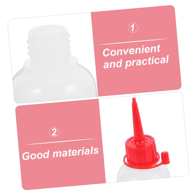 SHINEOFI 10PCS Ldpe Soft Plastic Needle Tip Squeeze Bottles for