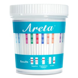 Areta Areta Home Multidrug Test Cup: Urine Testing Kit Comprehensive Multi-Drug Screening 14 Panel Rapid Screen Urinary Cups ACDOA-1144 15 Pack
