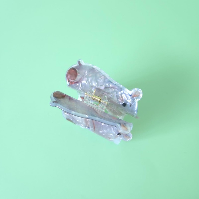 Funny Hippo Hair Clips,Cute Animal Hair Clip,Acrylic Claw Clips for