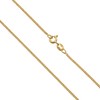 AKA Gioielli® - 925 Sterling Silver Gold-Plated Curb Chain 1.3