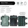 TWINGLEHOME 100LED C6 Lights,Green Wire,Waterproof Battery Case,Multi Functions,Timer,Multi（2 Sets -