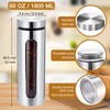 Mimorou 3 Pcs Stainless Steel Canister Set with Glass Windows
