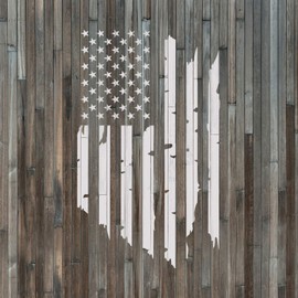 American Flag Distressed Stencil Template for Walls and Crafts - Reusable Stencils for Painting in Small & Large Sizes