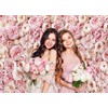 WOLADA Spring Pink Flower Wall Backdrop Mother's Day Photography Background