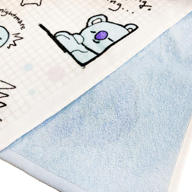 Marushin BT21 Face Towel, Color Sketch_KOYA 5785018900 Characters, 100% Cotton,