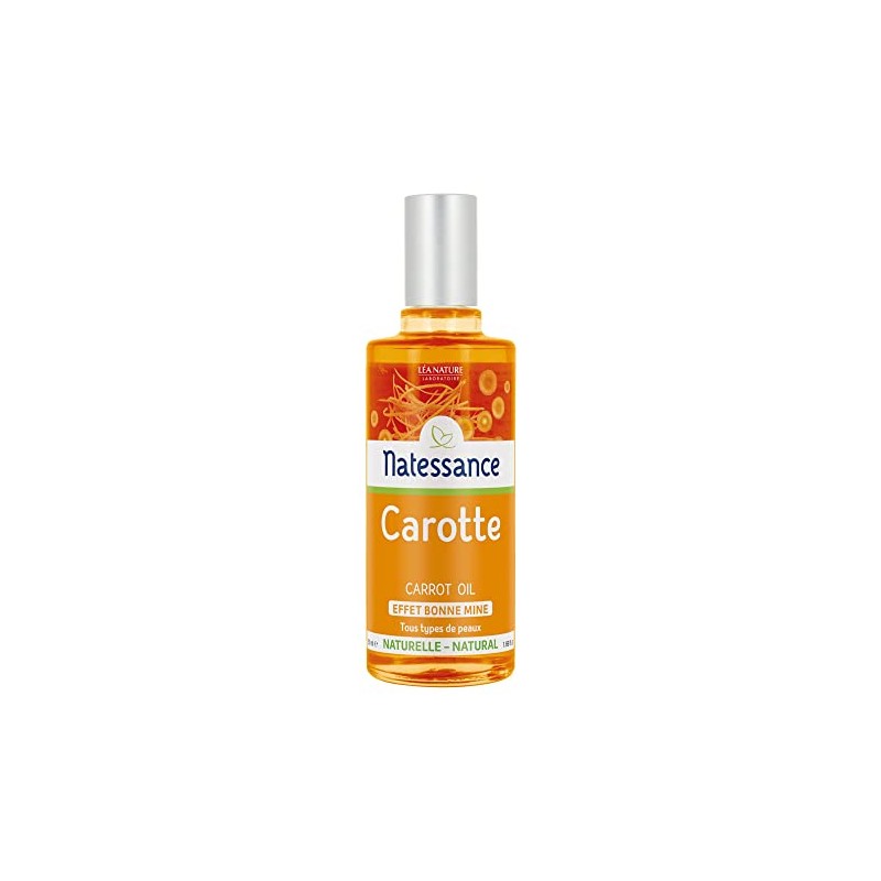 Natessance Toning and Tanning Naturel Carrot Oil 50ml (Pack of