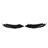 2 Pcs Front Bumper Diffuser Glossy Black Left Right Lip