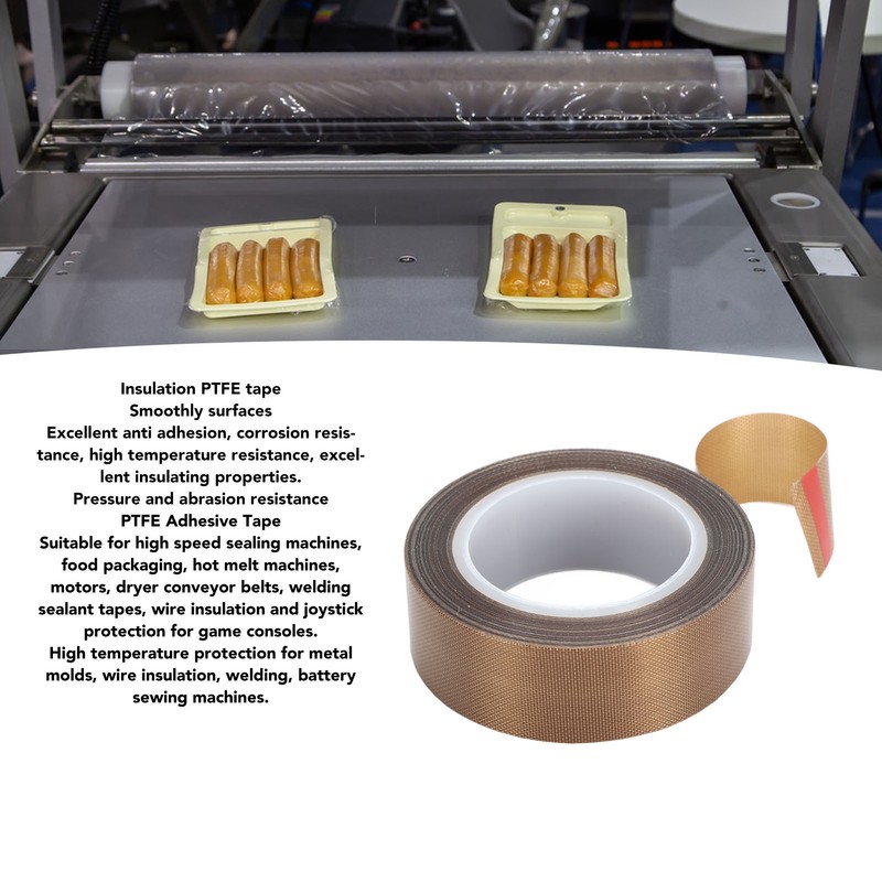 PTFE Glass Cloth Tape 32.8ft High Temperature Resistance Insulation PTFE