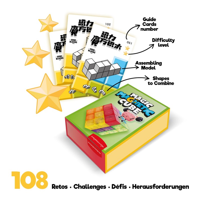 Magic Magnetic Cube, a game of concentration and mental sharpness,