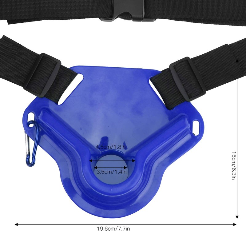 Fishing Rod Holder Belt, Fishing Waist Belt, Adjustable for Boat